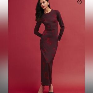 Tommie Knit Dress Reformation Red Small Worn Once